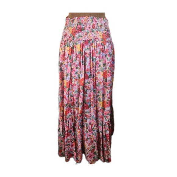 Natural Life Convertible Maxi Skirt/ Tube Dress Size Medium Bohemian Hippie - Picture 6 of 9